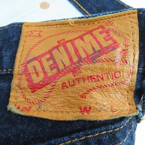 実際に弊社で買取させて頂いたDENIME/ドゥニーム XX TYPE ビンテージ復刻 レプリカ デニム 50-10-0095/36の画像 5枚目