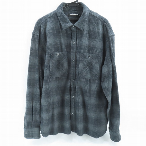 実際に弊社で買取させて頂いたNEIGHBORHOOD/ネイバーフッド 21AW LUMBERS / C-SHIRT.LS ネルシャツ 212ARNH-SHM01 4(L)