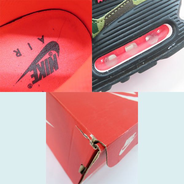 実際に弊社で買取させて頂いたNIKE×atmos/ナイキ×アトモス AIR MAX 90 SP REVERSE DUCK CAMO/リバース ダック カモ CW6024-600/28.5の画像 6枚目