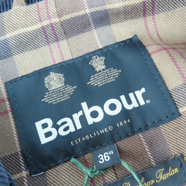実際に弊社で買取させて頂いた【未使用】BARBOURxADAM ET ROPE/バーブァー×アダムエロペ RIDERS JACKET/ライダースジャケット/コート 232MCA0727/36の画像 2枚目