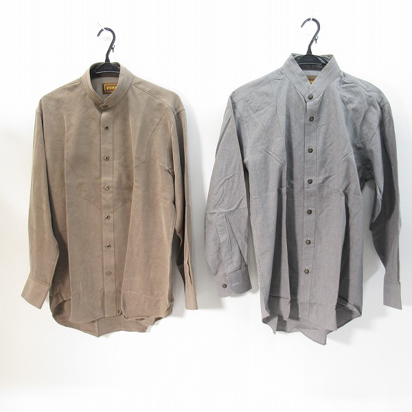 実際に弊社で買取させて頂いたFUNNY/ファニー スタンドカラー ワーク シャツ/ウエスタンシャツ/M 2点セット