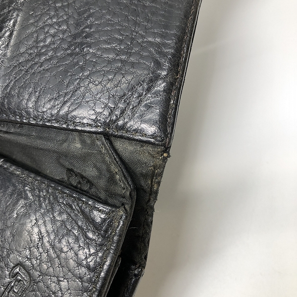 実際に弊社で買取させて頂いたCHROME HEARTS/クロムハーツ WAVE/ウェーブウォレット 長財布/クロスボタンの画像 8枚目