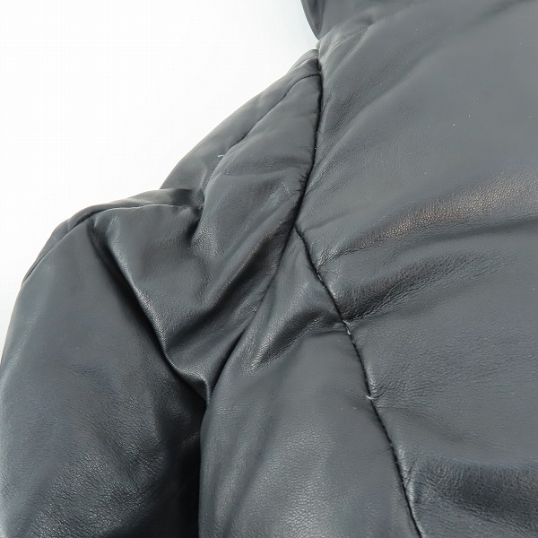 実際に弊社で買取させて頂いたKAZUYUKI KUMAGAI ATTACHMENT/カズユキクマガイ アタッチメント ラムレザー ダウンジャケット/3の画像 7枚目