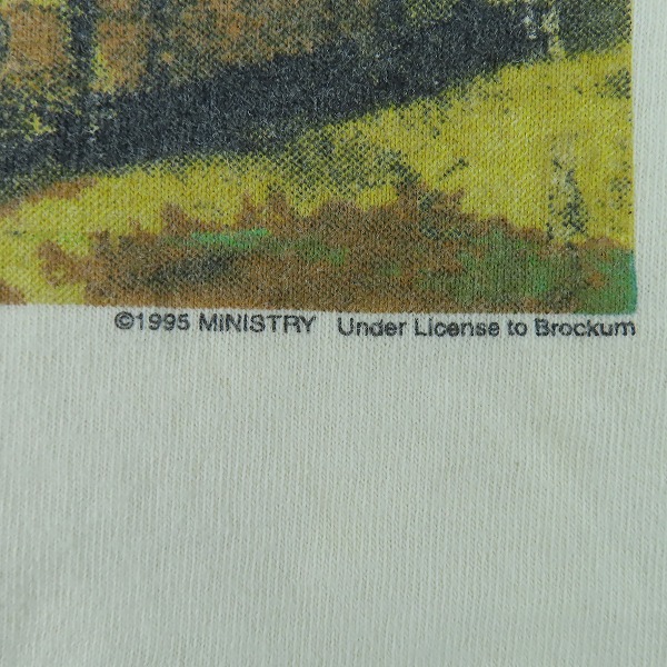 実際に弊社で買取させて頂いたBROCKUM/ブロックム MINISTRY/ミニストリー 1995  ヴィンテージ バンドTシャツ/Lの画像 6枚目