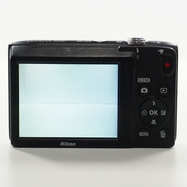 実際に弊社で買取させて頂いたNikon/ニコン COOLPIX A100 コンパクトデジタルカメラ シルバー 動作確認済みの画像 4枚目