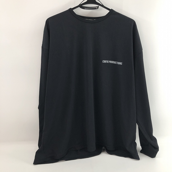 実際に弊社で買取させて頂いたCOOTIE PRODUCTIONS/クーティープロダクションズ ワンポイントロゴ オーバーサイズ 長袖Tシャツ ブラック/L