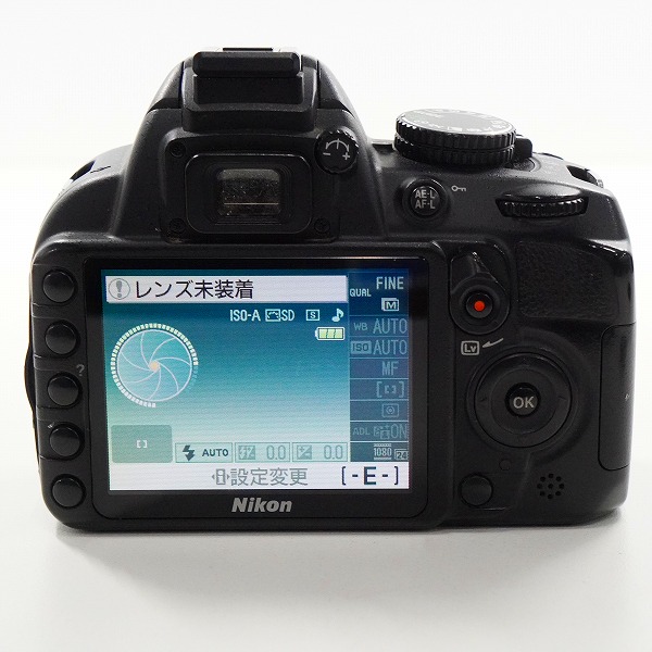 実際に弊社で買取させて頂いた【ジャンク】Nikon/ニコン D3100 デジタル一眼レフカメラ ボディの画像 4枚目