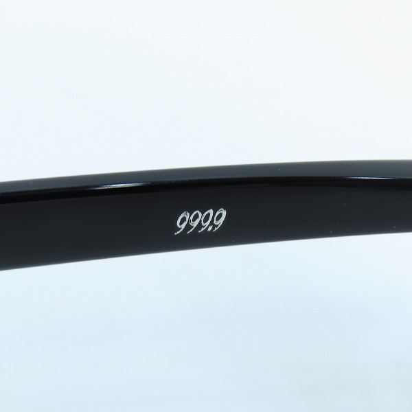 実際に弊社で買取させて頂いた999.9/フォーナインズ フルリム 度入り アイウエア/メガネフレーム NP-61の画像 6枚目