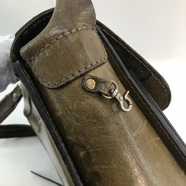実際に弊社で買取させて頂いたHERZ/ヘルツ レザー 2way ブリーフ/バックパックの画像 6枚目