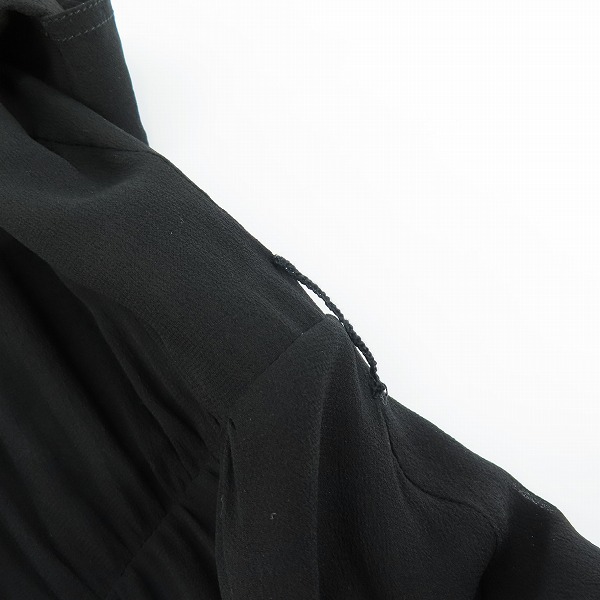 実際に弊社で買取させて頂いたCELINE/セリーヌ シルクジョーゼットサファリドレス 半袖ワンピース シルク 2R24C856C/36の画像 7枚目