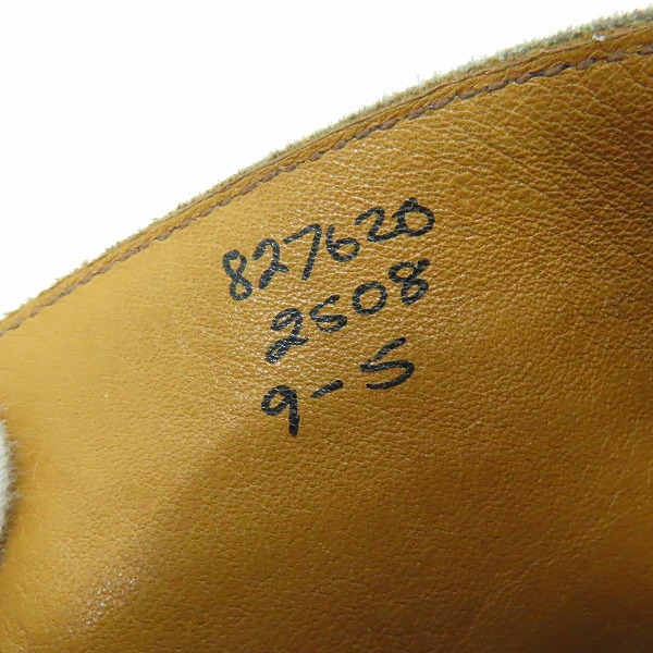 実際に弊社で買取させて頂いたTricker's/トリッカーズ MOLTON/モールトン カントリーブーツ ウイングチップ M2508/9の画像 5枚目