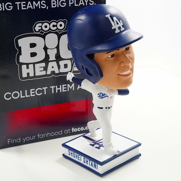 実際に弊社で買取させて頂いたFOCO/フォコ BIG HEADS ロサンゼルス・ドジャース ＃17 大谷翔平 打者 ボブルヘッド フィギュア 首振り人形