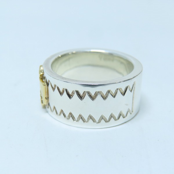 実際に弊社で買取させて頂いたARIZONA FREEDOM/アリゾナフリーダム K18 サンダーバード 平打ちリング R-7b/11号の画像 2枚目