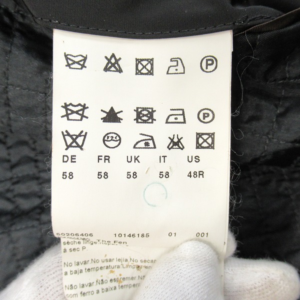 実際に弊社で買取させて頂いたHUGO BOSS/ヒューゴボス  キルティング ウール ステンカラーコート 48Rの画像 4枚目