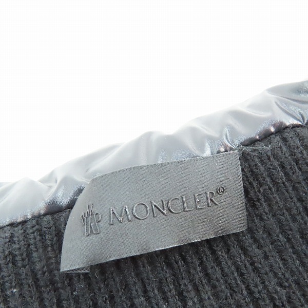 実際に弊社で買取させて頂いた【JPタグ】MONCLER/モンクレール 21AW CARDIGAN TRICOT ニット切替 カーディガン/ダウンジャケット G20919B00007 M1131/XLの画像 2枚目