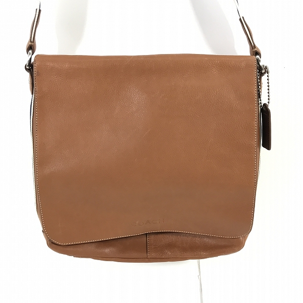 実際に弊社で買取させて頂いたCOACH/コーチ レザー ショルダー メッセンジャーバッグ F70555