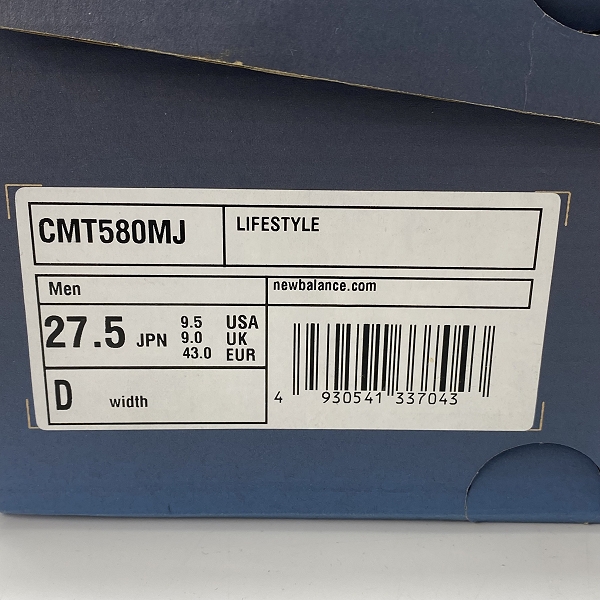 実際に弊社で買取させて頂いたNEW BALANCE × BEAMS × mita sneakers/ニューバランス×ビームス×ミタスニーカーズ CMT580MJ 27.5の画像 9枚目