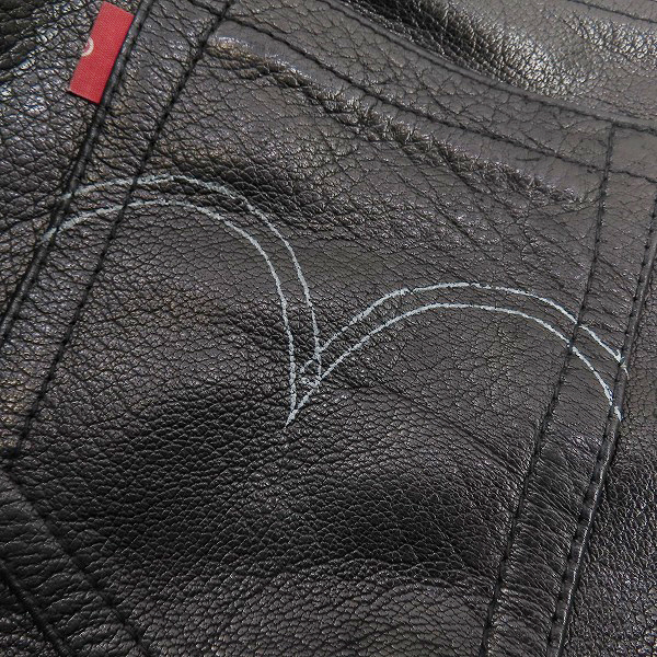 実際に弊社で買取させて頂いたLEVI'S RED/リーバイスレッド レザー パンツ 02702/29の画像 8枚目