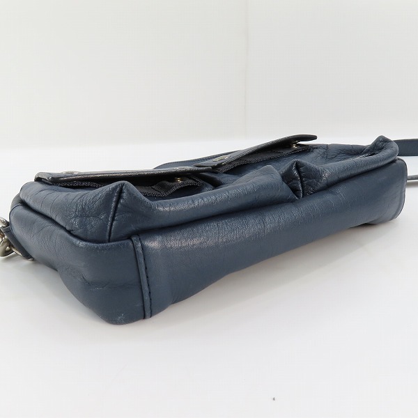 実際に弊社で買取させて頂いたPORTER/ポーター クルール ショルダーバッグ レザー ネイビーの画像 3枚目