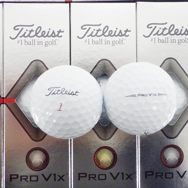 実際に弊社で買取させて頂いた【未使用】Titleist/タイトリスト PRO V1x ゴルフボール ホワイト 2ダースの画像 1枚目