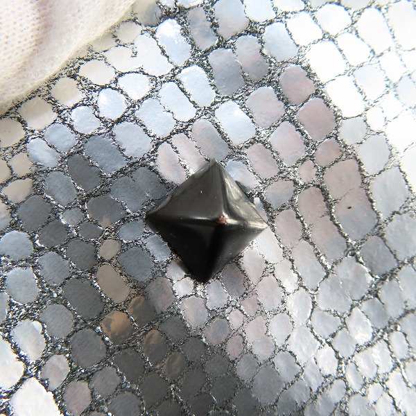 実際に弊社で買取させて頂いたRoen/ロエン 裏地 レオパード シルバー ハンド バッグの画像 7枚目