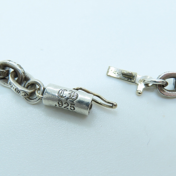 実際に弊社で買取させて頂いたCHROME HEARTS/クロムハーツ PAPER CHAIN 18/ペーパーチェーン ネックレス 18インチの画像 2枚目