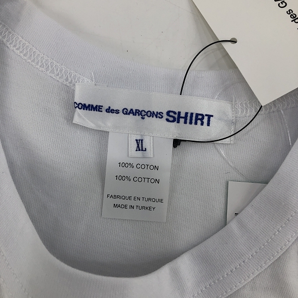 実際に弊社で買取させて頂いた【未使用】COMME des GARCONS SHIRT×KAWS/コムデギャルソンシャツ×カウズ カラープリント Tシャツ FH-T003/XLの画像 2枚目