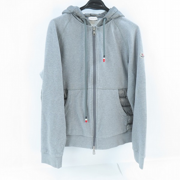 実際に弊社で買取させて頂いた【JPタグ】MONCLER/モンクレール MAGLIA CARDIGAN ダウン切り替え パーカー D20918400600/XXL