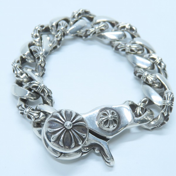 実際に弊社で買取させて頂いたCHROME HEARTS/クロムハーツ ファンシーチェーン クリップ ブレスレット 13リンク