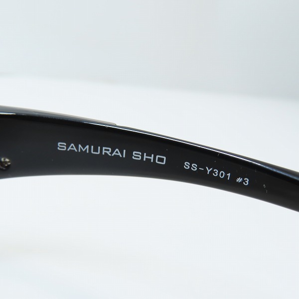 実際に弊社で買取させて頂いたSAMURAI SHO/サムライ翔 2019年モデル サングラス/アイウェア/メガネフレーム SS-Y301の画像 3枚目