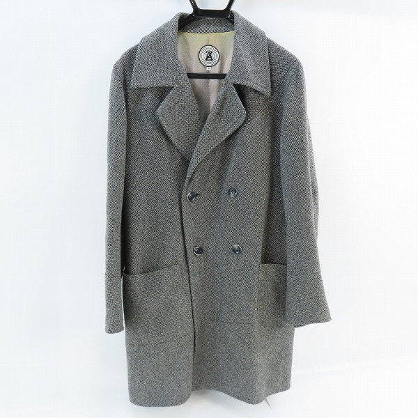 実際に弊社で買取させて頂いたANREALAGE/アンリアレイジ ヘリンボーン柄 ダブルコート/48