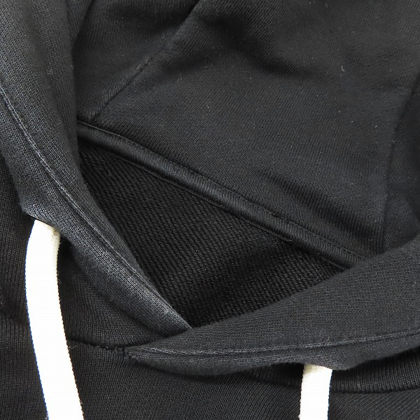 実際に弊社で買取させて頂いた【JPタグ】MONCLER/モンクレール 19SS MAGLIA シリコンロゴ スウェット プルオーバー パーカー ブラック/Mの画像 2枚目