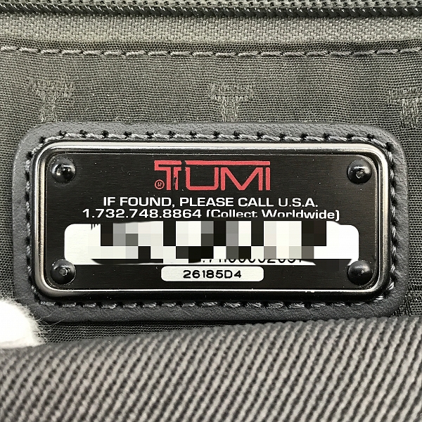 実際に弊社で買取させて頂いたTUMI/トゥミ TALL TOTE トールトートバッグ ブラック/26185D4の画像 6枚目
