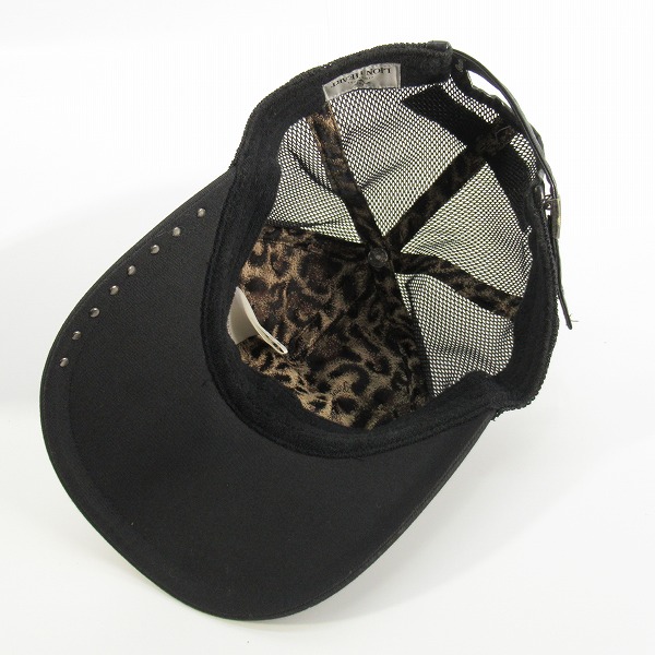 実際に弊社で買取させて頂いたRoen×LION HEART/ロエン×ライオンハート ドクロ ラインストーン メッシュキャップ Fの画像 4枚目