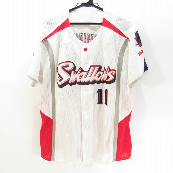 実際に弊社で買取させて頂いたZETT×BEAMS/ゼット×ビームス 東京ヤクルトスワローズ ユニフォーム #11 YOSHINORI YSRP2/フリー（XL）