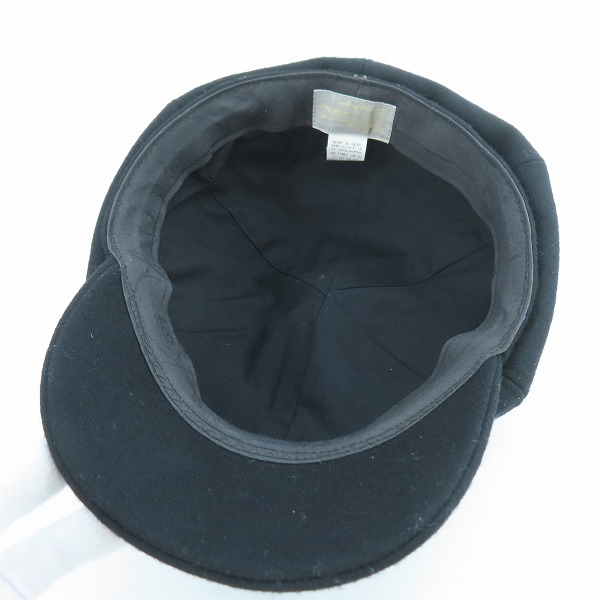 実際に弊社で買取させて頂いたCA4LA/カシラ ウール キャスケット ブラック TMT02232の画像 4枚目