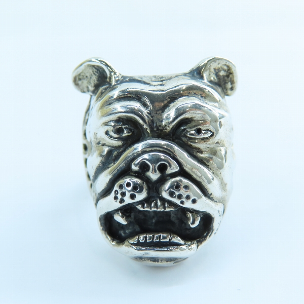 実際に弊社で買取させて頂いたSchott/ショット NYC ブルドッグ リング/19-20号の画像 1枚目