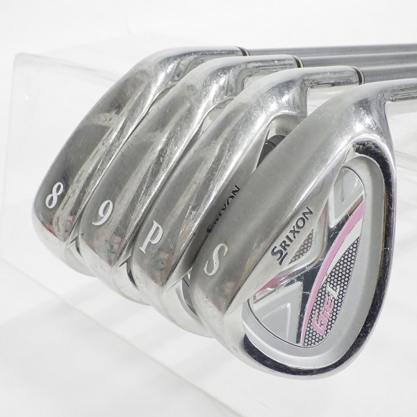 実際に弊社で買取させて頂いたDUNLOP/ダンロップ SRIXON/スリクソン GiE-L レディース アイアン #8,9,P,Sw 4本セット SV-3024J FLEX:L