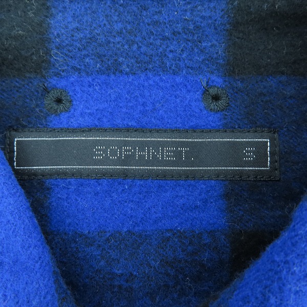 実際に弊社で買取させて頂いたSOPHNET./ソフネット FLANNEL CHECK SPLIT SHIRT 切り替え 長袖 チェック ネルシャツ  SOPH-178064 /Sの画像 2枚目
