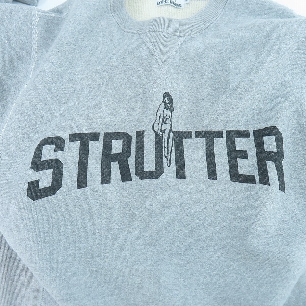 実際に弊社で買取させて頂いたHYSTERIC GLAMOUR/ヒステリックグラマー STRUTTER ロゴ トレーナー/スウェット 0253CS08/Mの画像 6枚目