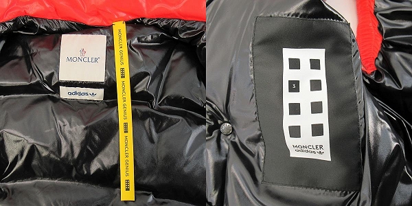 実際に弊社で買取させて頂いた【JPタグ】MONCLERx adidas ORIGINALS /モンクレール×アディダス ダウンベスト I209S1A00011 M2267/2の画像 2枚目