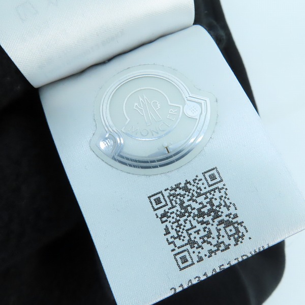 実際に弊社で買取させて頂いた【JPタグ】MONCLER/モンクレール スウェット ブラック I20918G00012 809KX /Sの画像 4枚目