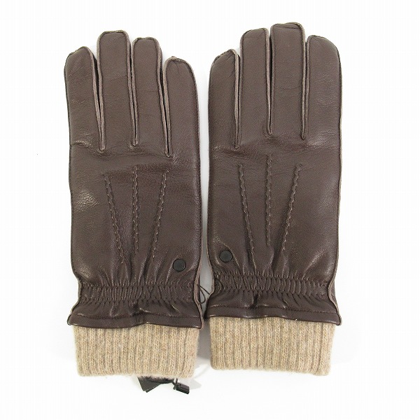 実際に弊社で買取させて頂いた【未使用】ARMANI EXCHANGE/アルマーニエクスチェンジ  レザー手袋 S/Mの画像 1枚目