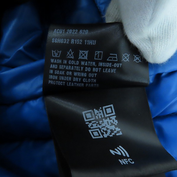 実際に弊社で買取させて頂いた【JPタグ】PRADA/プラダ 21AW 三角ロゴプレート ライトダウンジャケット  2022620 SGH032/52の画像 5枚目