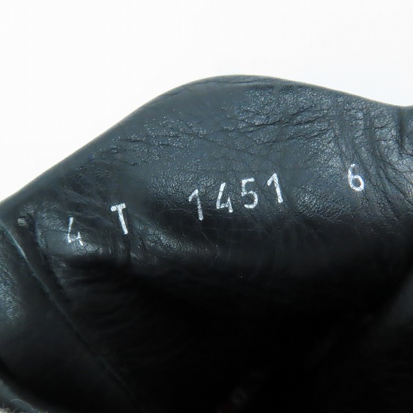 実際に弊社で買取させて頂いたPRADA/プラダ サイドジップ レザーブーツ 1451/6の画像 5枚目