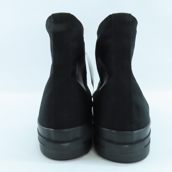 実際に弊社で買取させて頂いた【未使用】CONVERSE/コンバース 日本製 CANVAS AS J HI キャンバス スニーカー ブラックモノ/8の画像 1枚目