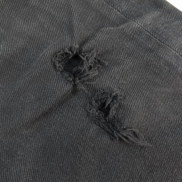 実際に弊社で買取させて頂いたRUDE GALLERY/ルードギャラリー ブラック デニムパンツ LOT8003 /W30 L32の画像 8枚目