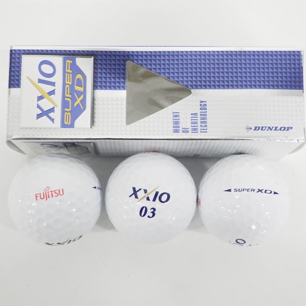 実際に弊社で買取させて頂いた【未使用/オウンネーム】DUNLOP/ダンロップ XXIO/ゼクシオ XD-AERO,SUPER XD,Premium ゴルフボール 計1ダースの画像 3枚目