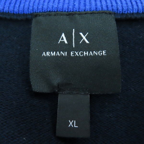 実際に弊社で買取させて頂いたARMANI EXCHANGE/アルマーニエクスチェンジ ジップアップ ブルゾン 3GZE1L ZMU7Z/XLの画像 2枚目
