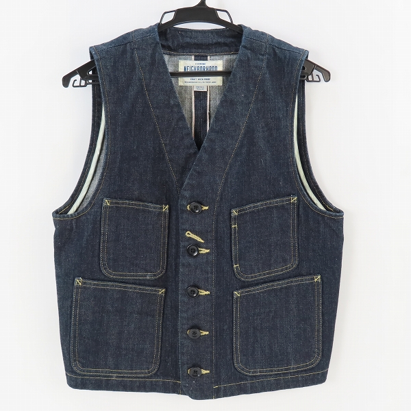 実際に弊社で買取させて頂いたNEIGHBORHOOD/ネイバーフッド SERVICE/C-VEST デニムベスト 162AENH-JKM02/S